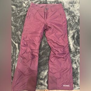 Columbia Maroon Snow Pants